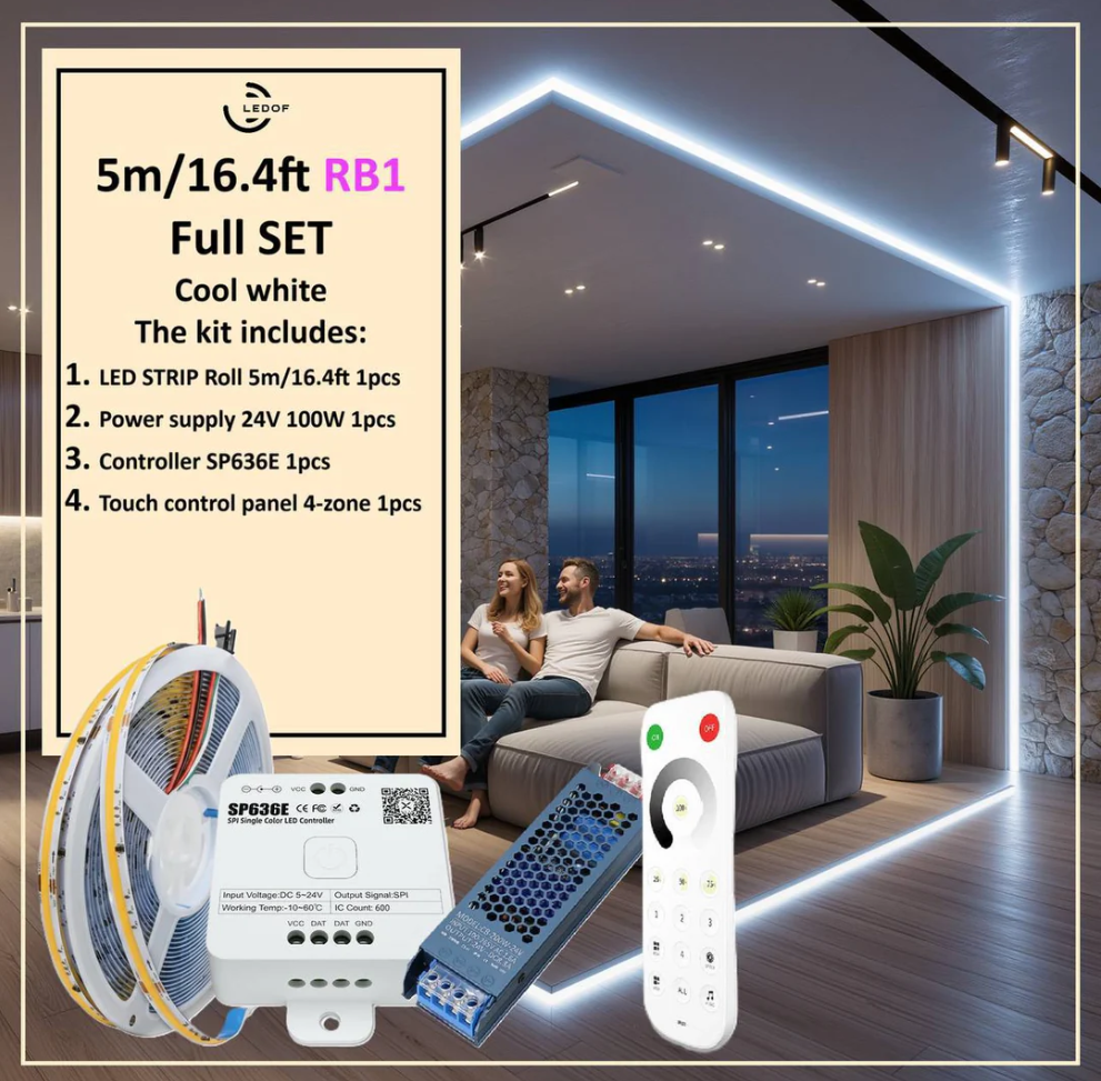 SET Addressable LED strip COB