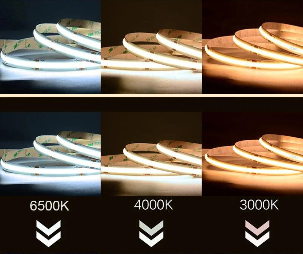 LED Strip COB 320 480 LEDs/m 24V IP20 5М/16.4ft